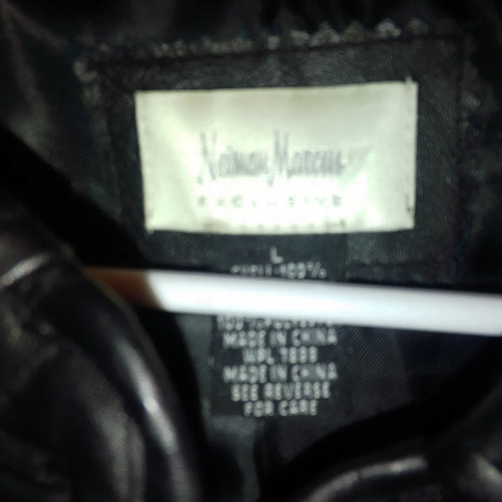 Neiman‎ Marcus Black Quilted Trench Coat